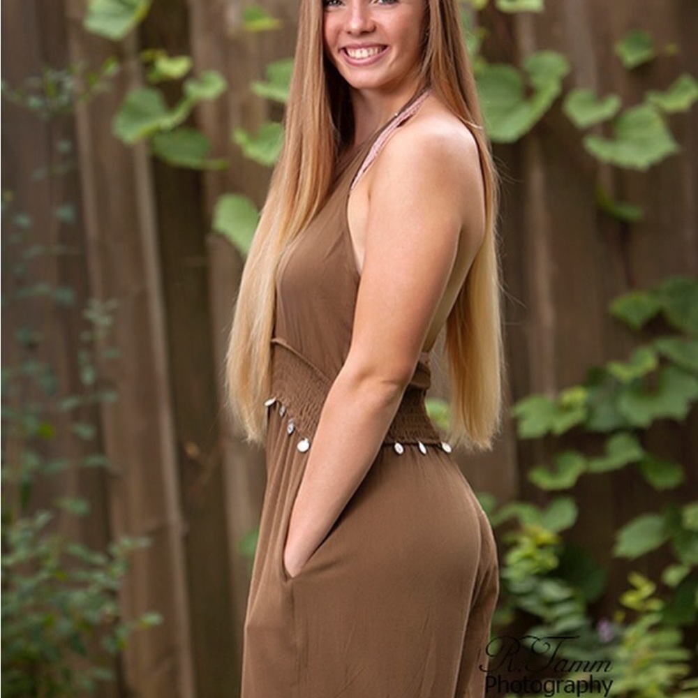 EARTHBOUND Brown/Green Jumpsuit